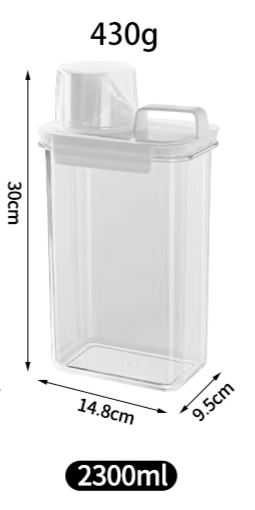 FRASCO DE ARMAZENAMENTO MULTIUSO - O item prático que sua casa precisa