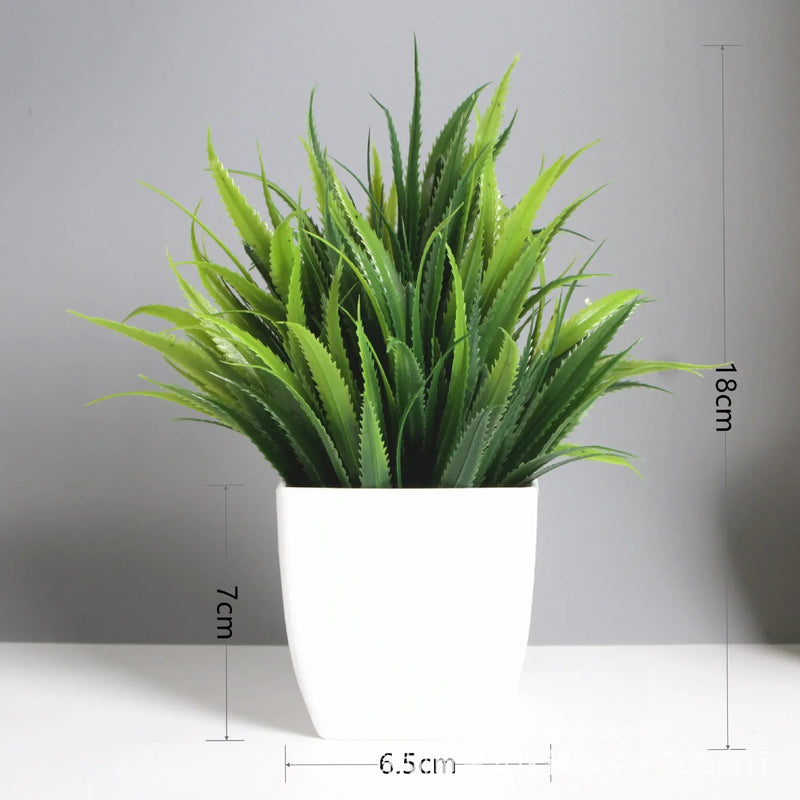 VASO COM PLANTA ARTIFICAL -  Verde, elegante e sem preocupações!