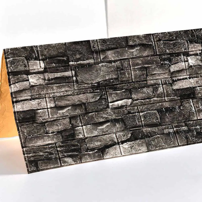 Placa adesiva 3D - Um design com tijolos realista em poucos minutos !