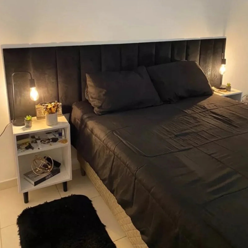 KIT CABECEIRA MODULAR ESTOFADA - Mais charme e conforto para o seu quarto !