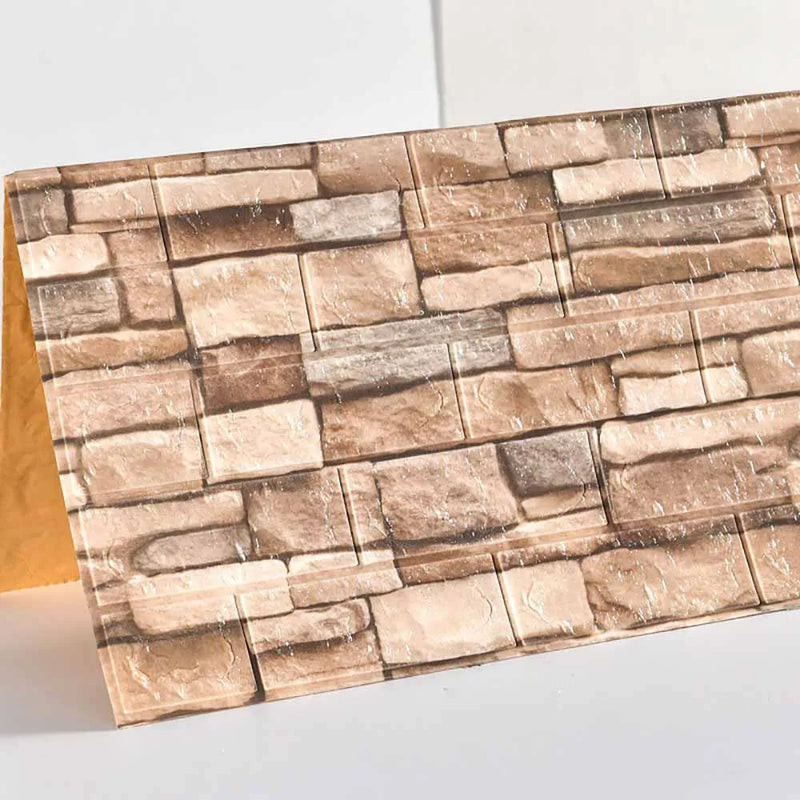 Placa adesiva 3D - Um design com tijolos realista em poucos minutos !