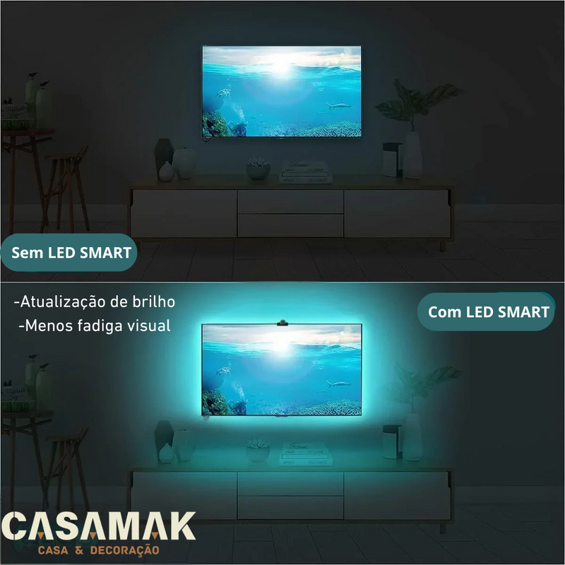 LED SMART TV SINCRONIZADO - Uma verdadeira experiência sensorial na sua casa