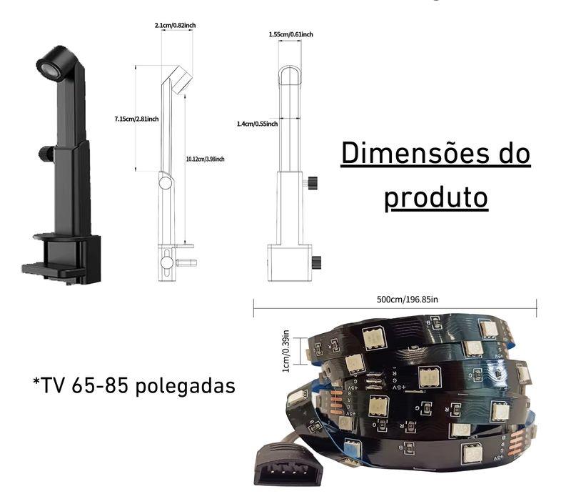 LED SMART TV SINCRONIZADO - Uma verdadeira experiência sensorial na sua casa