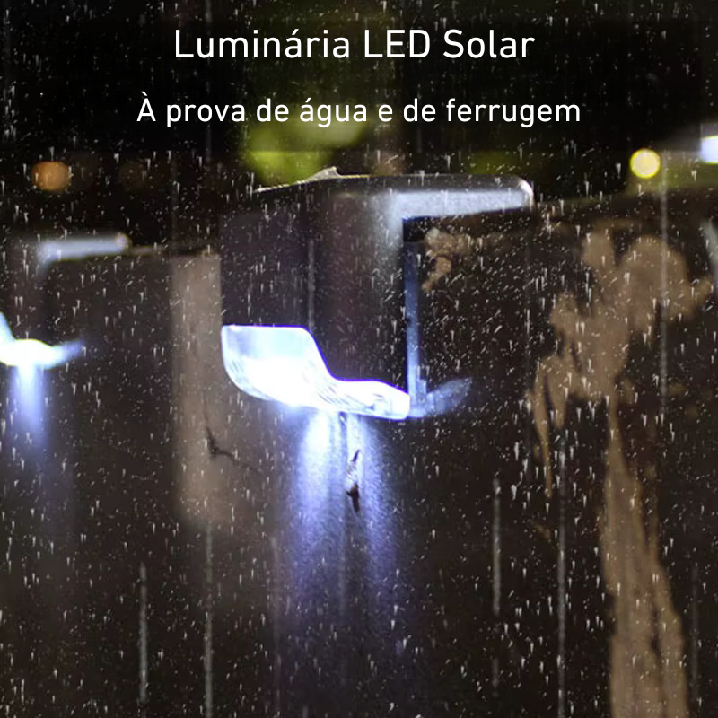 LUMINÁRIA LED SOLAR PARA JARDIM - Ilumine seu jardim sem custo na conta de luz !