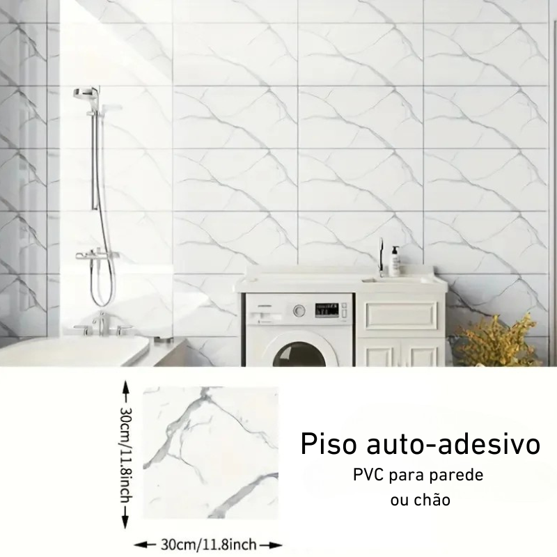 PISO AUTO-ADESIVO Á PROVA D`ÁGUA- RENOVE SUA CASA