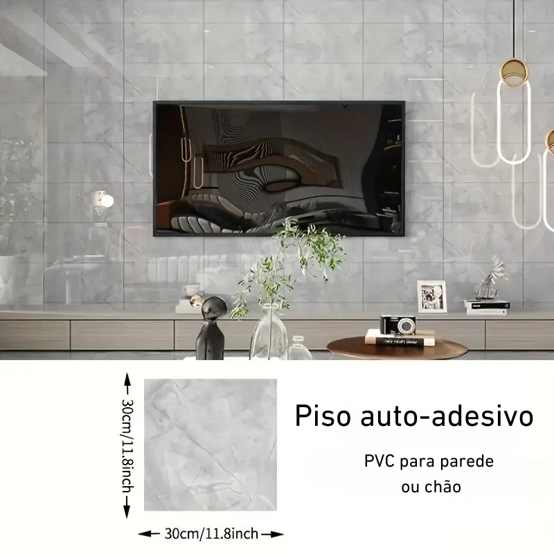 PISO AUTO-ADESIVO Á PROVA D`ÁGUA- RENOVE SUA CASA