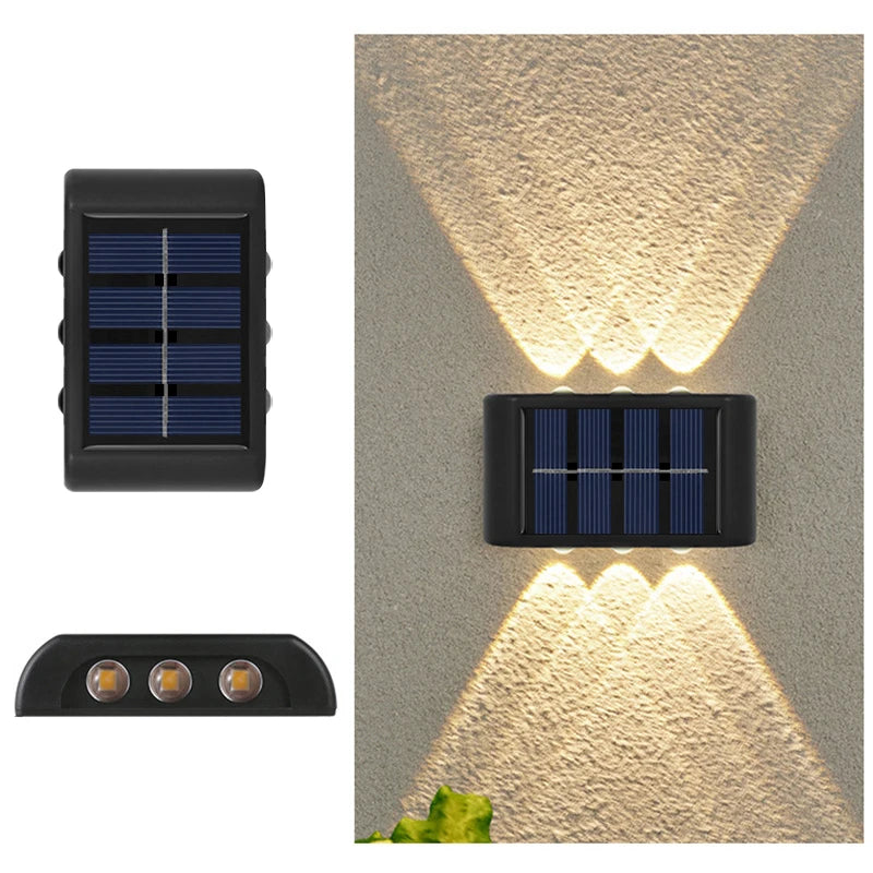 LUMINÁRIA LED SOLAR DE PAREDE