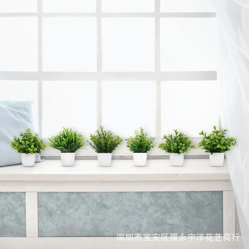 VASO COM PLANTA ARTIFICAL -  Verde, elegante e sem preocupações!