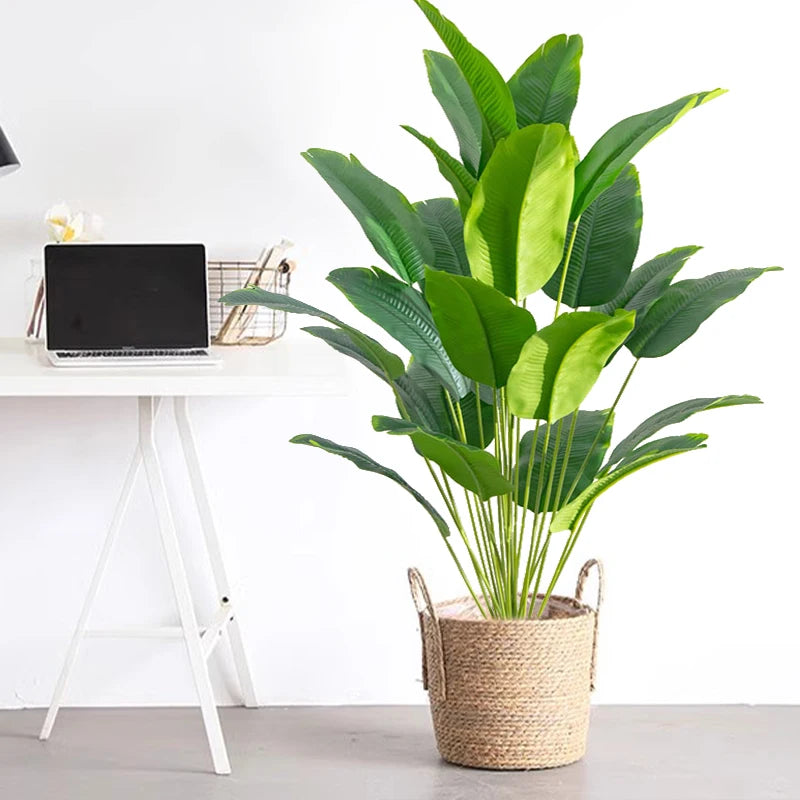 PLANTA ARTIFICIAL TROPICAL GRANDE - Um toque tropical para sua casa
