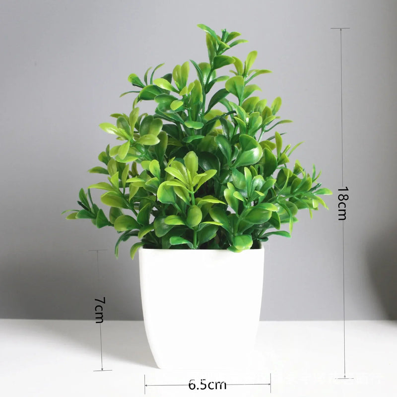 VASO COM PLANTA ARTIFICAL -  Verde, elegante e sem preocupações!