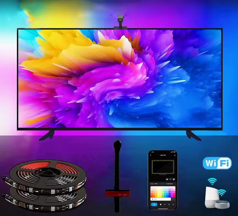 LED SMART TV SINCRONIZADO - Uma verdadeira experiência sensorial na sua casa